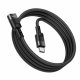 Кабель Hoco U107 Type-C to Type-C (1.2м) Black
