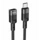 Кабель Hoco U107 Type-C to Type-C (1.2м) Black