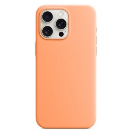 Чохол Monblan Magnetic Silicone Series для iPhone 15 Pro Max MagSafe Orange Sorbet