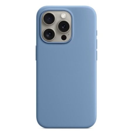 Чохол Monblan Magnetic Silicone Series для iPhone 15 Pro MagSafe Winter Blue