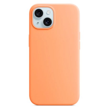 Чехол Monblan Magnetic Silicone Series для iPhone 15 MagSafe Orange Sorbet