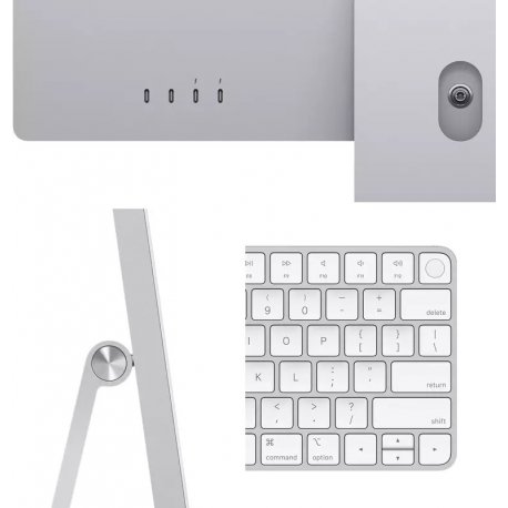 Apple iMac 24" 4.5К M3 Chip 8/512GB 10GPU 2023 Silver (MQRK3)