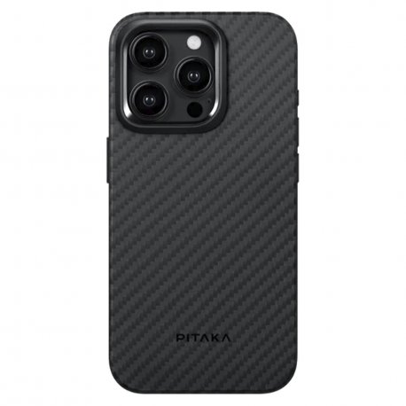 Чехол Pitaka MagEZ Case Pro 4 Twill 1500D для iPhone 15 Pro Black/Grey (KI1501PP)
