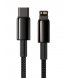 Кабель Baseus Tungsten Gold Fast Charging Type-C to Lightning PD 20W (1m) Black (CATLWJ-01)