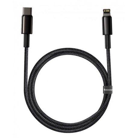 Кабель Baseus Tungsten Gold Fast Charging Type-C to Lightning PD 20W (1m) Black (CATLWJ-01)