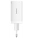 Мережевий зарядний пристрій Baseus GaN5 Pro 2C+U 65W Type-C to Type-C 100W 1m White (CCGP120202)