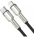 Кабель Baseus Cafule Metal Type-C to Lightning PD 20W (2m) Black (CATLJK-B05)