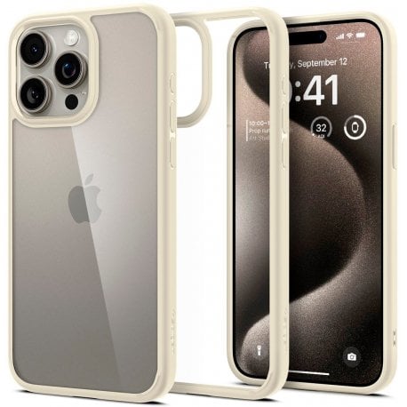 Чехол Spigen Ultra Hybrid для iPhone 15 Pro Max Mute Beige (ACS06571)