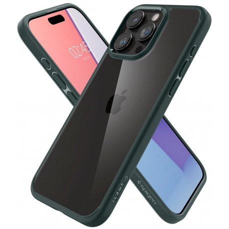 Чехол Spigen Ultra Hybrid для iPhone 15 Pro Max Abyss Green (ACS06574)