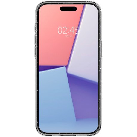 Чехол Spigen Liquid Crystal Glitter для iPhone 15 Pro Crystal Quartz (ACS06701)