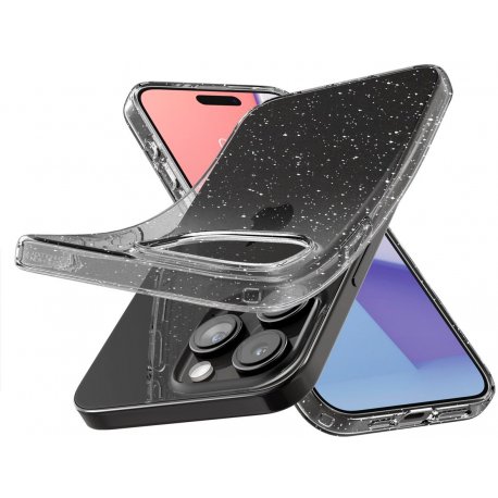Чехол Spigen Liquid Crystal Glitter для iPhone 15 Pro Crystal Quartz (ACS06701)
