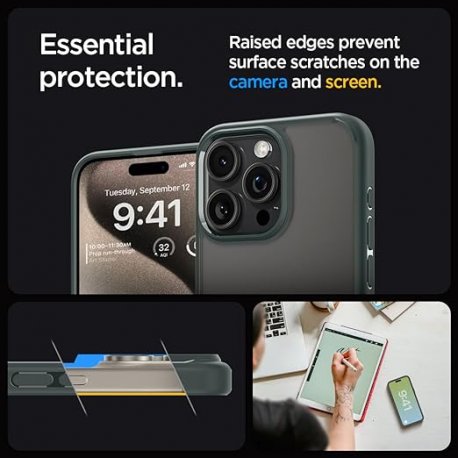 Чехол Spigen Ultra Hybrid для iPhone 15 Pro Frost Green (ACS06710)