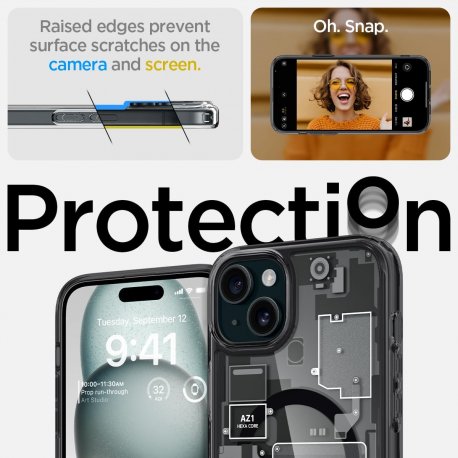 Чехол Spigen Ultra Hybrid MagFit для iPhone 15 Zero One (ACS06806)