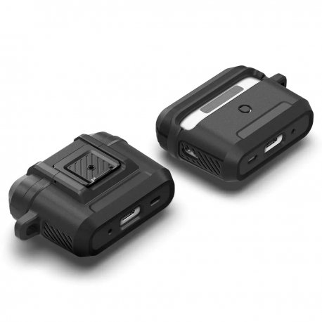 Чехол Spigen Lock Fit Case для AirPods Pro 2 Matte Black (ACS05485)