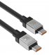 Кабель Baseus CoolPlay Series Type-C to Type-C 100W (1m) Black (CAKW000201)