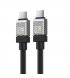 Кабель Baseus CoolPlay Series Type-C to Type-C 100W (1m) Black (CAKW000201)