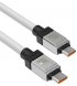 Кабель Baseus CoolPlay Series Type-C to Type-C 100W (1m) White (CAKW000202)