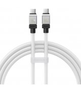 Кабель Baseus CoolPlay Series Type-C to Type-C 100W (1m) White (CAKW000202)