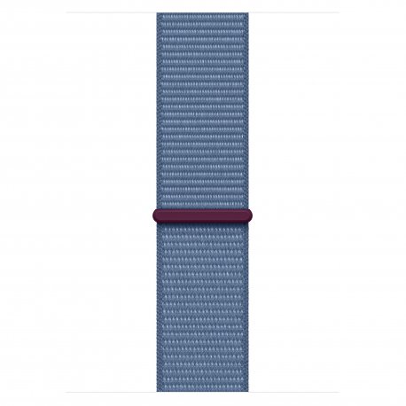 Apple Watch Series 9 45mm (GPS) Silver Aluminum Case with Winter Blue Sport Loop (MR9F3)