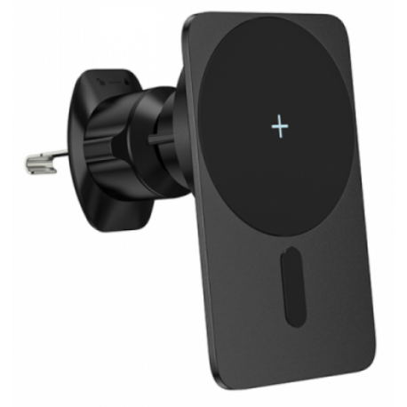 Автодержатель с БЗУ WIWU Liberator Magnetic Wireless Charger Black (Wi-Q001)