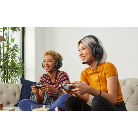 Гарнітура ігрова JBL Quantum 200 Black (JBLQUANTUM200BLK)