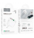 Сетевое зарядное устройство Hoco C115A (2Type-C+USB) PD65W+QC3.0 White
