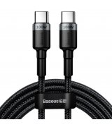 Кабель Baseus Cafule Type-C to Type-C PD 2.0 100W (2m) Gray/Black (CATKLF-ALG1)