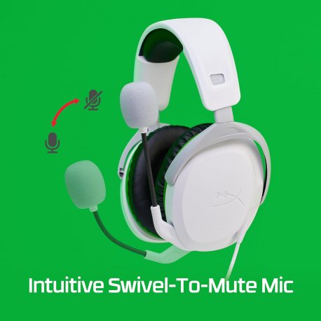 Гарнiтура ігрова HyperX Cloud Stinger 2 Xbox 3.5mm White-Green (75X28AA)