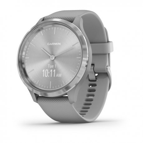 Смарт-годинник Garmin vivomove 3 Silver Stainless Steel Bezel with Powder Gray Case and Silicone Band (010-02239-20)