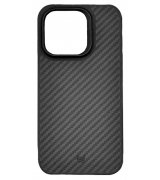 Чехол iLera Carbon Series Full Protection Case 1.0 для iPhone 15 Pro (iLCS10Bl15Pr)