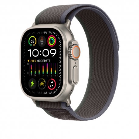 Ремешок Trail Loop для Apple Watch 49mm Blue/Black - S/M (MT613)