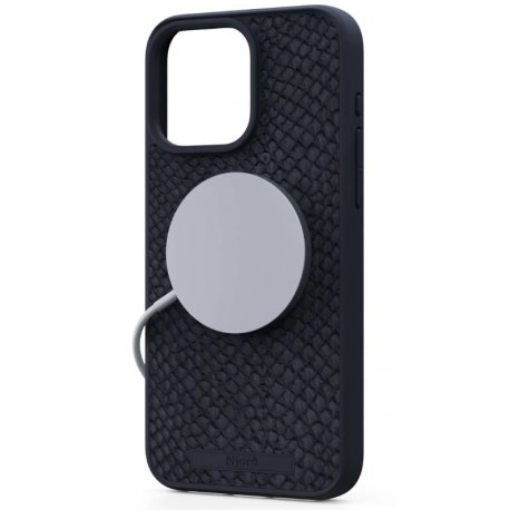 Чехол Njord Salmon Leather Case with MagSafe для iPhone 15 Pro Max Black (NA54SL00)