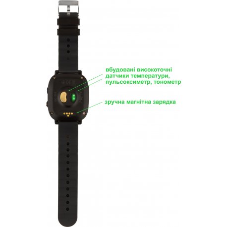 Детские смарт-часы AmiGo GO005 4G WIFI Thermometer Black