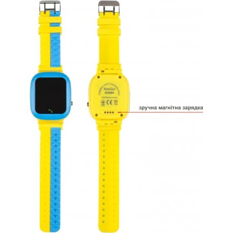 Дитячий смарт-годинник AmiGo GO004 GLORY Blue-Yellow