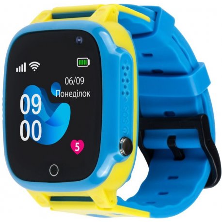 Детские смарт-часы AmiGo GO008 GLORY GPS WIFI Blue-Yellow