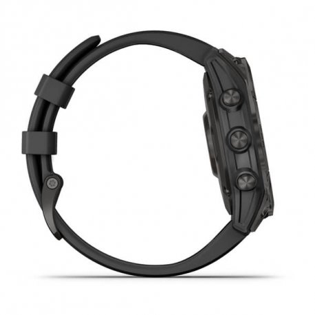Смарт-часы Garmin fenix 7 Sapphire Solar Carbon Gray DLC Titanium with Black Band (010-02540-21) EU