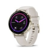 Смарт-годинник Garmin Venu 3S Soft Gold Stainless Steel Bezel with Ivory Case and Silicone Band (010-02785-04)