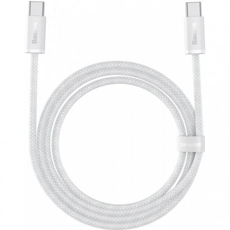 Кабель Baseus Dynamic Series Fast Charging Type-C to Type-C 100W (1m) White (CALD000202)
