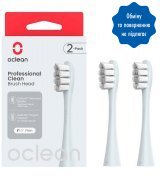 Насадки для зубної щітки Oclean P1C9 Brush Head Silver (2шт) (6970810554038)