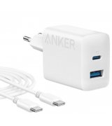 Мережевий зарядний пристрій Anker PowerPort 312 20W (USB-C/USB-A) + USB-C cable (White)