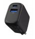 Сетевое зарядное устройство Proove Silicone Power Plus 30W (Type-C+USB) Black (WCSP3011001)