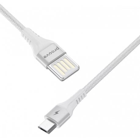 Кабель Proove Double Way Weft Micro USB 2.4A (1m) White (CCDW20001302)