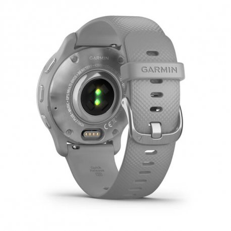 Смарт-часы Garmin Venu 2 Plus Silver Stainless Steel Bezel with Powder Gray Case and Silicone Band (010-02496-10/00) EU