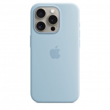 Чохол Apple iPhone 15 Pro Silicone Case with MagSafe Light Blue (MWNM3)