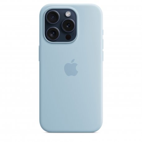 Чохол Apple iPhone 15 Pro Silicone Case with MagSafe Light Blue (MWNM3)