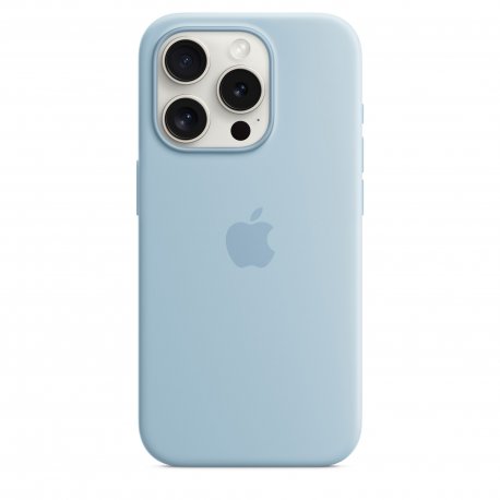 Чохол Apple iPhone 15 Pro Silicone Case with MagSafe Light Blue (MWNM3)