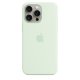 Чохол Apple iPhone 15 Pro Max Silicone Case with MagSafe Soft Mint (MWNQ3)