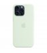 Чохол Apple iPhone 15 Pro Max Silicone Case with MagSafe Soft Mint (MWNQ3)