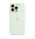 Чохол Apple iPhone 15 Pro Max Silicone Case with MagSafe Soft Mint (MWNQ3)