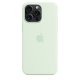 Чохол Apple iPhone 15 Pro Max Silicone Case with MagSafe Soft Mint (MWNQ3)